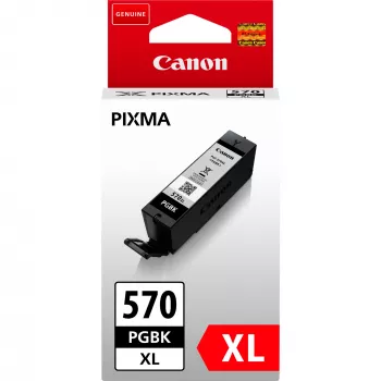 “Canon PGI-570PGBK XL” didelio našumo juodo pigmentinio rašalo kasetė, didelio našumo (XL), juoda, pigmentinis rašalas, 22 ml, 1 vnt., 500 puslapių