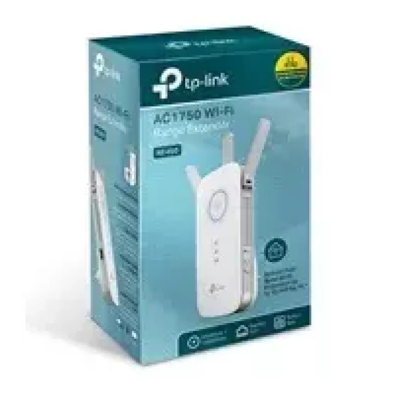 TP-LINK Extender RE450 802.11ac, 2,4 GHz / 5 GHz, 450+1300 Mbit/s, 10/100/1000 Mbit/s, Ethernet LAN (RJ-45) 1 prievadas, antenos tipas: 3 išorinės