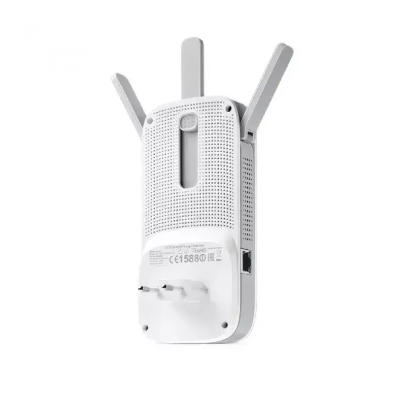 TP-LINK Extender RE450 802.11ac, 2,4 GHz / 5 GHz, 450+1300 Mbit/s, 10/100/1000 Mbit/s, Ethernet LAN (RJ-45) 1 prievadas, antenos tipas: 3 išorinės