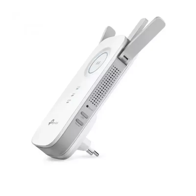 TP-LINK Extender RE450 802.11ac, 2,4 GHz / 5 GHz, 450+1300 Mbit/s, 10/100/1000 Mbit/s, Ethernet LAN (RJ-45) 1 prievadas, antenos tipas: 3 išorinės