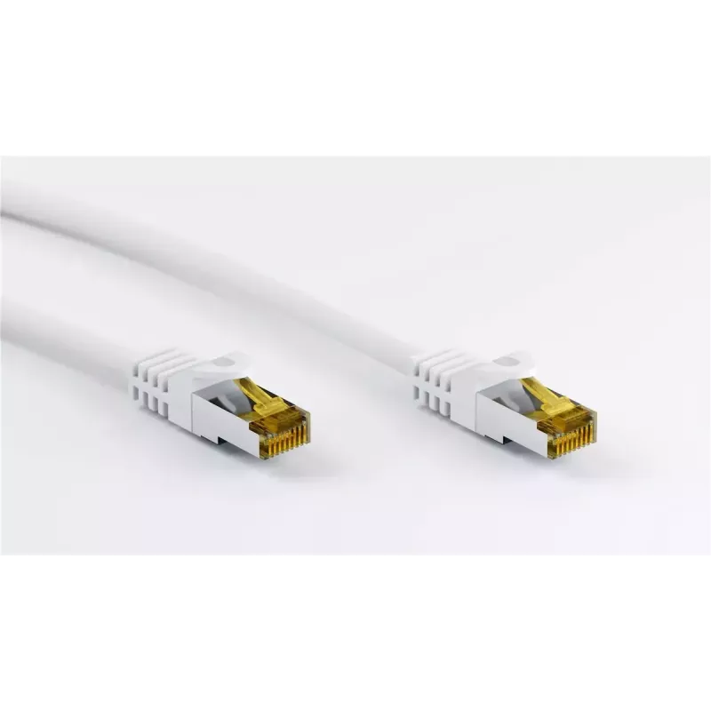 Tinklo kabelis Goobay RJ45 jungiamasis laidas CAT 6A S/FTP 3 m baltas