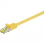 Tinklo kabelis Goobay RJ-45 CAT7 0.5m Geltonas S/FTP