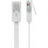 Goobay 95155 tinklo kabelis Cat6 U/UTP (UTP) baltas, 7 m, RJ-45 su paauksuotais kontaktais