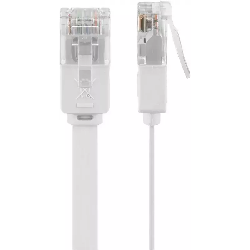Goobay 95155 tinklo kabelis Cat6 U/UTP (UTP) baltas, 7 m, RJ-45 su paauksuotais kontaktais