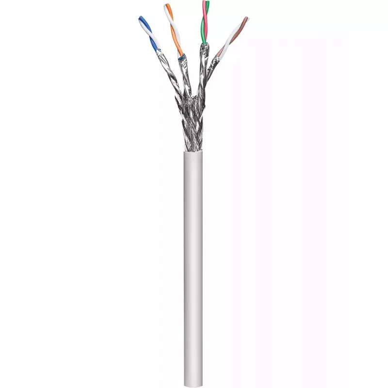Tinklo kabelis Goobay 96094 pilkas 100 m Cat6a S/FTP