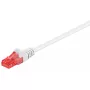 Tinklo kabelis Goobay CAT 6 komutacinis kabelis RJ-45 Cat6 1 m baltas
