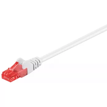 Tinklo kabelis Goobay CAT 6 jungiamasis kabelis RJ-45 Cat6 7,5 m Baltas