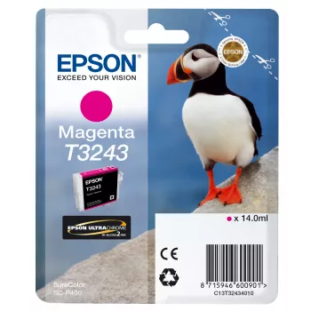 Epson T3243 rašalo kasetė, purpurinė