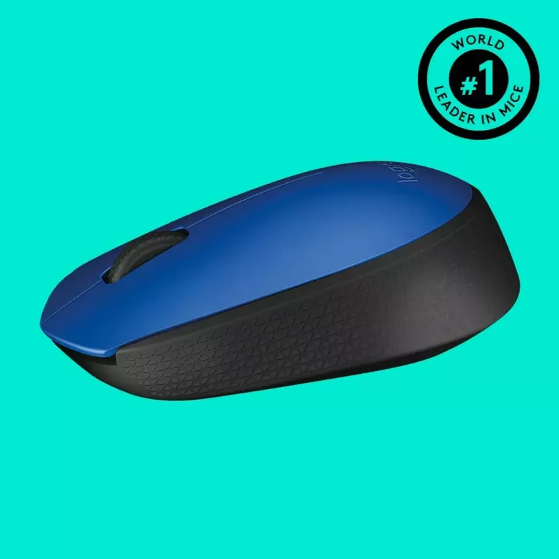 Logitech M174 pelė RF belaidė optinė 1000 DPI, mėlyna