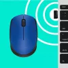 Logitech M174 pelė RF belaidė optinė 1000 DPI, mėlyna