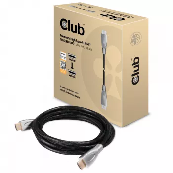 CLUB3D HDMI 2.0 laidas 3 metrai UHD 4K/60Hz 18Gbps sertifikuotas aukštos spartos