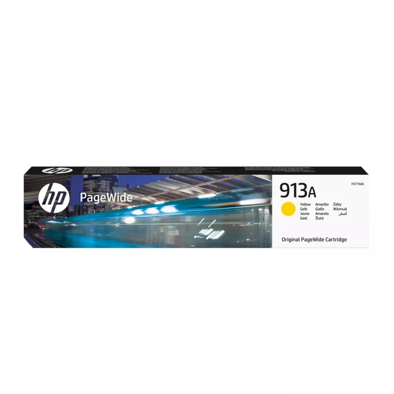 HP 913A Geltona originali PageWide kasetė