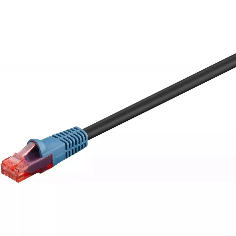 Tinklo kabelis Goobay 94397 RJ-45 Cat6 75 m Juodas