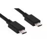 CLUB3D USB Gen2 Type C vaizdo 4K60Hz, duomenų 10Gbps ir 100W įkrovimo 1 metras M/F