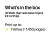 HP 953XL didelės talpos geltona originali rašalo kasetė, geltona, 1 vnt., 1450 puslapių