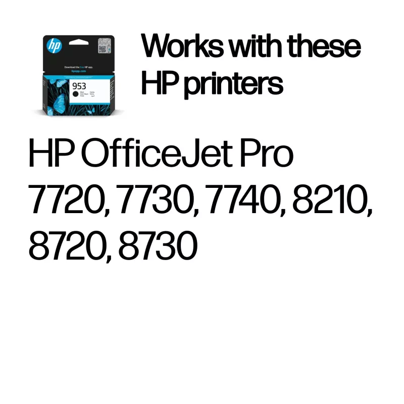HP 953 Original juodos spalvos rašalo kasetė