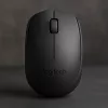 Belaidė optinė pelė Logitech B170 RF, tinkanti abiem rankoms, 3 mygtukai, juoda, 10 m atstumas, iki 12 mėnesių baterijos veikimo laikas