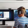 Logitech C922 1920 x 1080 pikselių USB juoda internetinė kamera