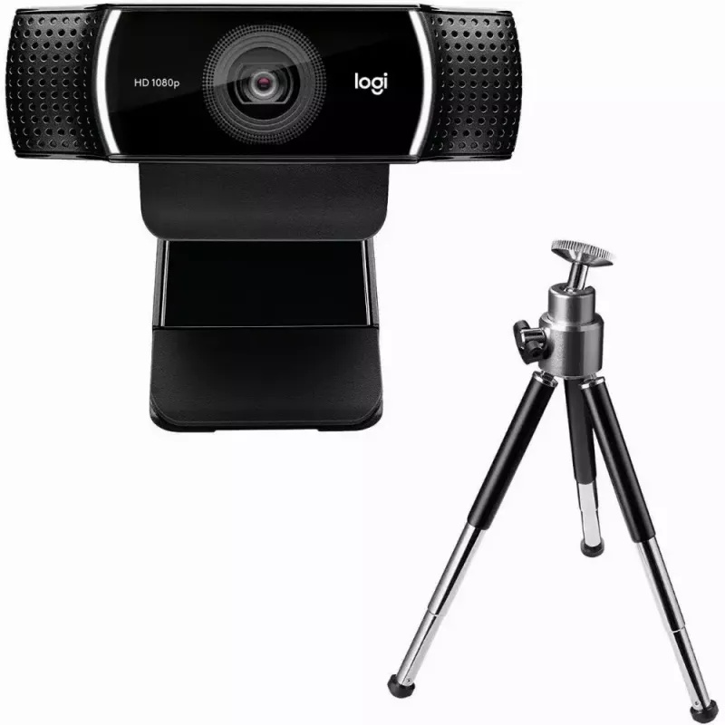 Logitech C922 1920 x 1080 pikselių USB juoda internetinė kamera