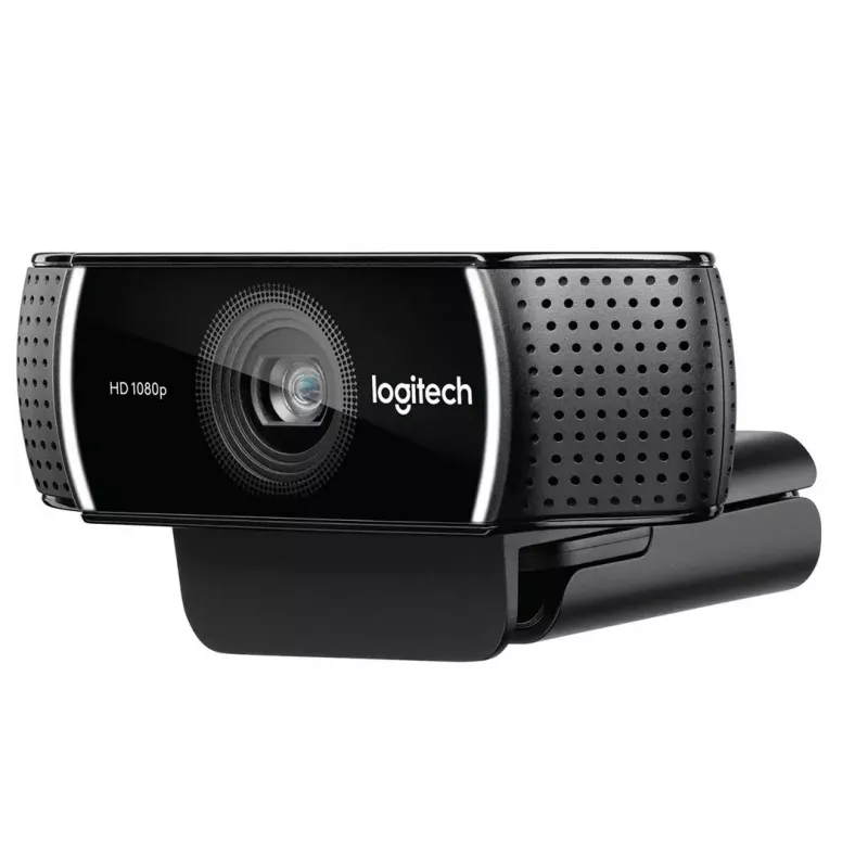 Logitech C922 1920 x 1080 pikselių USB juoda internetinė kamera