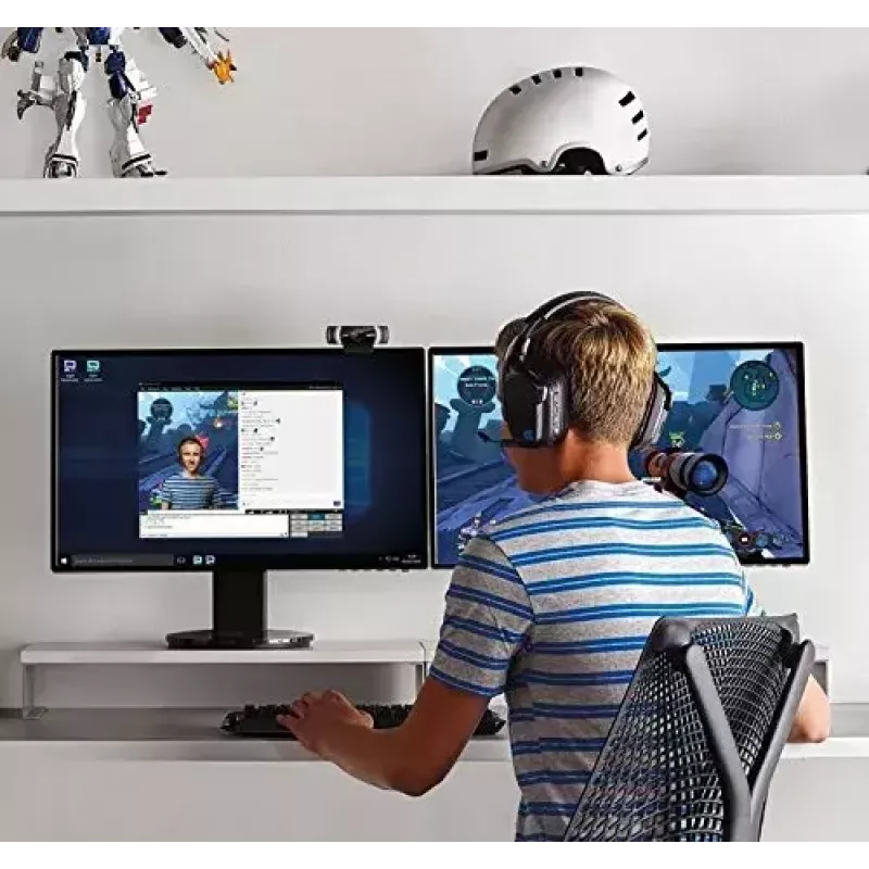 Logitech C922 1920 x 1080 pikselių USB juoda internetinė kamera