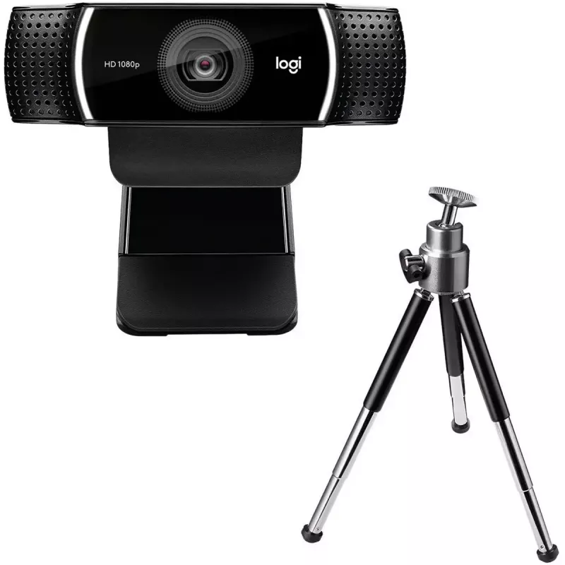 Logitech C922 1920 x 1080 pikselių USB juoda internetinė kamera