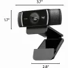 Logitech C922 1920 x 1080 pikselių USB juoda internetinė kamera