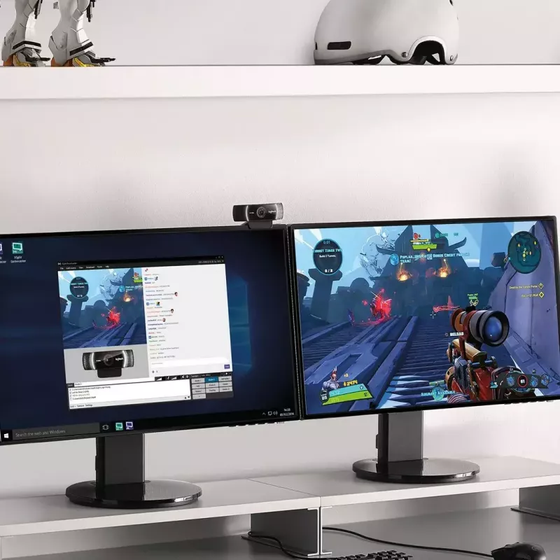 Logitech C922 1920 x 1080 pikselių USB juoda internetinė kamera