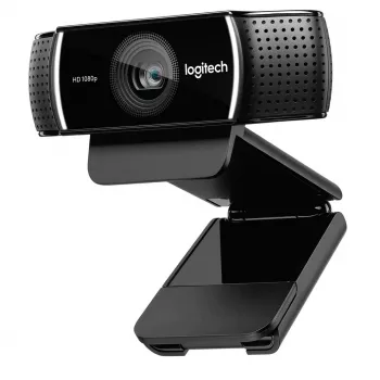 Logitech C922 1920 x 1080 pikselių USB juoda internetinė kamera