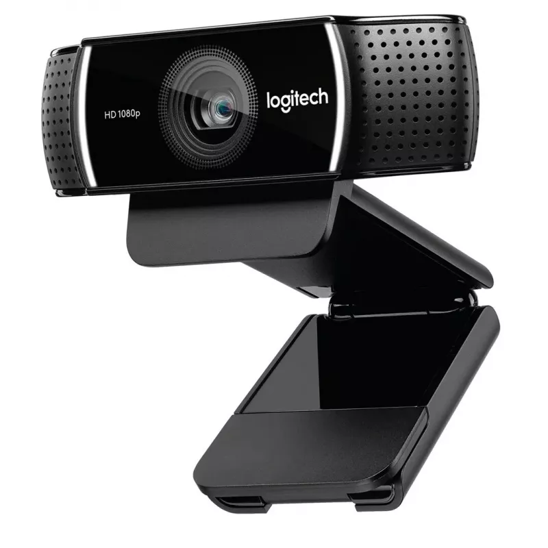 Logitech C922 1920 x 1080 pikselių USB juoda internetinė kamera