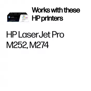 HP 201X 3 vnt. didelės talpos žalsvai mėlyna/magenta/geltona originalūs LaserJet tonerio kasetės