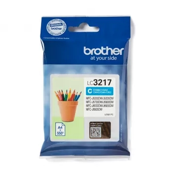 Brother LC3217C rašalo kasetė 1 vnt. originali žydra