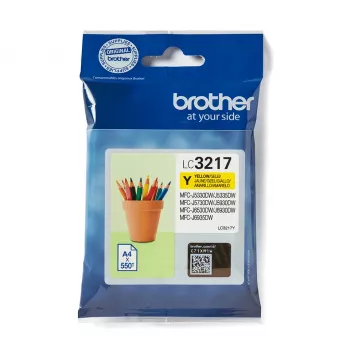 Brother LC3217Y rašalo kasetė 1 vnt. originali geltona