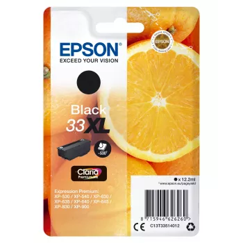 Epson Oranžinės Singlepack Juoda 33XL Claria Premium Ink