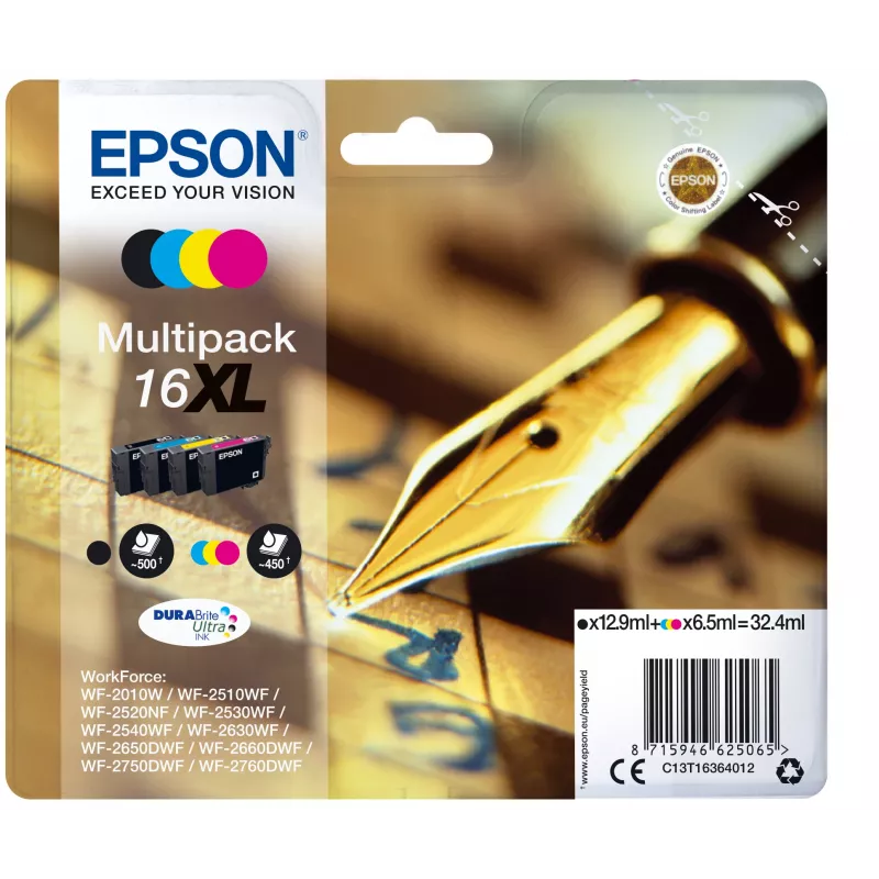 Epson Pen and crossword 4 spalvų daugiapakuotė 16XL DURABrite Ultra rašalas
