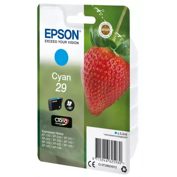 “Epson Strawberry” vienos pakuotės žydros spalvos 29 “Claria Home” rašalas