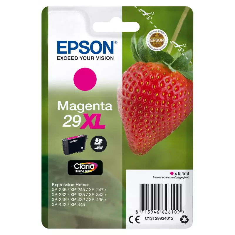 Rašalo kasetė Epson Singlepack Magenta 29XL Claria Home