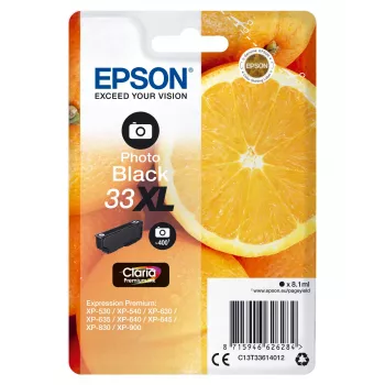 Epson Oranžinės Singlepack Photo Juoda 33XL Claria Premium Ink