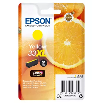 Epson Oranžinės Singlepack Geltona 33XL Claria Premium Ink