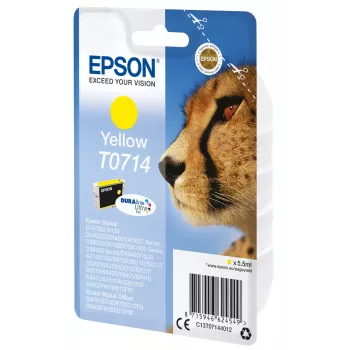 Epson Singlepack Geltona T0714 DURABrite Ultra Ink