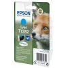 “Epson Fox” vienos pakuotės žalsvai mėlynas T1282 DURABrite Ultra rašalas, žalsvai mėlynas, 3,5 ml, 1 vnt., 260 puslapių
