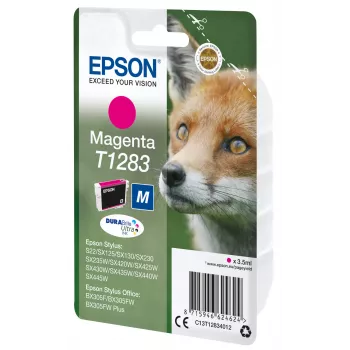 Epson Fox vienkartinė pakuotė Purpurinė T1283 DURABrite Ultra Ink, Purpurinė, pigmento pagrindo rašalas, 3.5 ml, 1 vnt., 160 puslapių