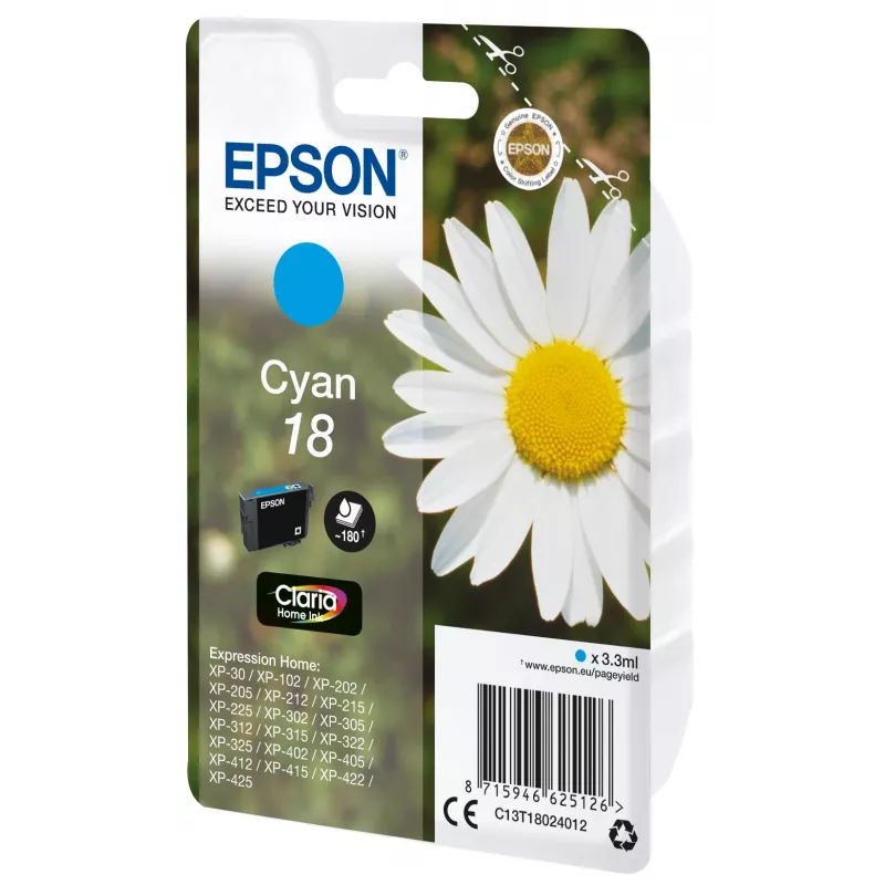 Epson Daisy Singlepack Žydra 18 Claria Home rašalas