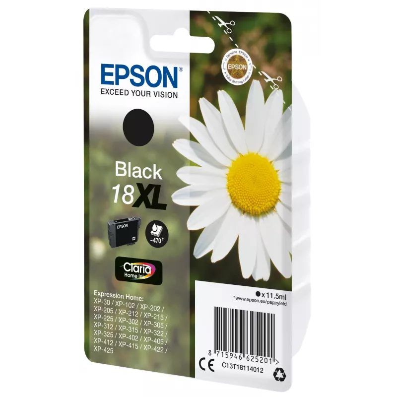 Epson Daisy Singlepack Juoda 18XL Claria Home Ink