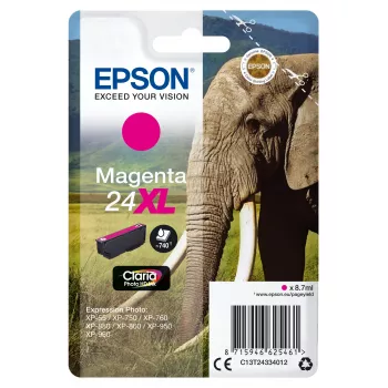 Kasetė Epson Magenta rašalas 24XL C13T24334012 Claria Photo HD