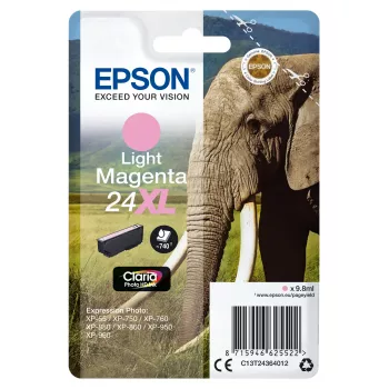 Epson 24XL kasetė šviesiai rausva 740 puslapių rašalas C13T24364012