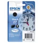 Epson Žadintuvas Vienos pakuotės Juoda 27 DURABrite Ultra dažai, Standartinė išeiga, Juoda, Pigmentiniai dažai, 6,2 ml, 1 vnt., 350 puslapių