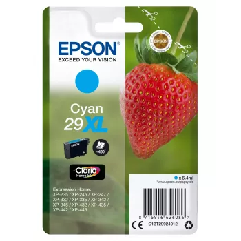 Epson Strawberry Singlepack žydra 29XL Claria Home Ink, didelė (XL) išeiga, žydra, 6.4 ml, 1 vnt., 450 puslapių