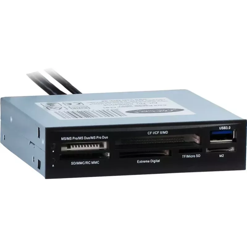 Kortelių skaitytuvas Inter-Tech CI-01 USB 3.2 Gen 1 vidinis juodas