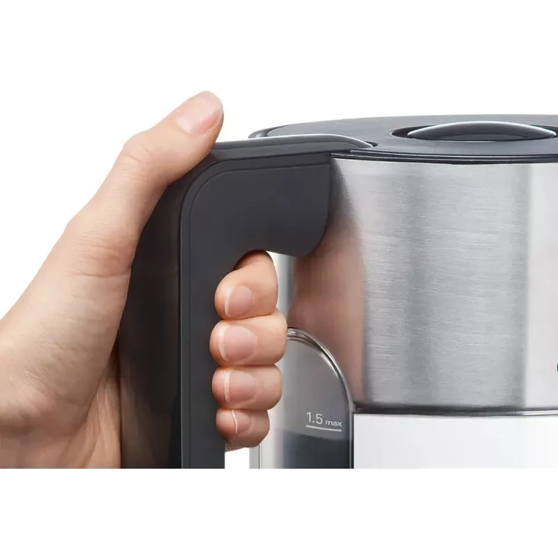 Bosch TWK8611P elektrinis virdulys 1,5 l 2400 W antracitinis, nerūdijantis plienas, baltas